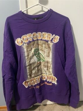 OVO October's Very Own Purple Crewneck Sweatshirt